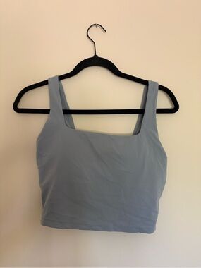 CRZ YOGA Light Blue Square Neck Tank Top